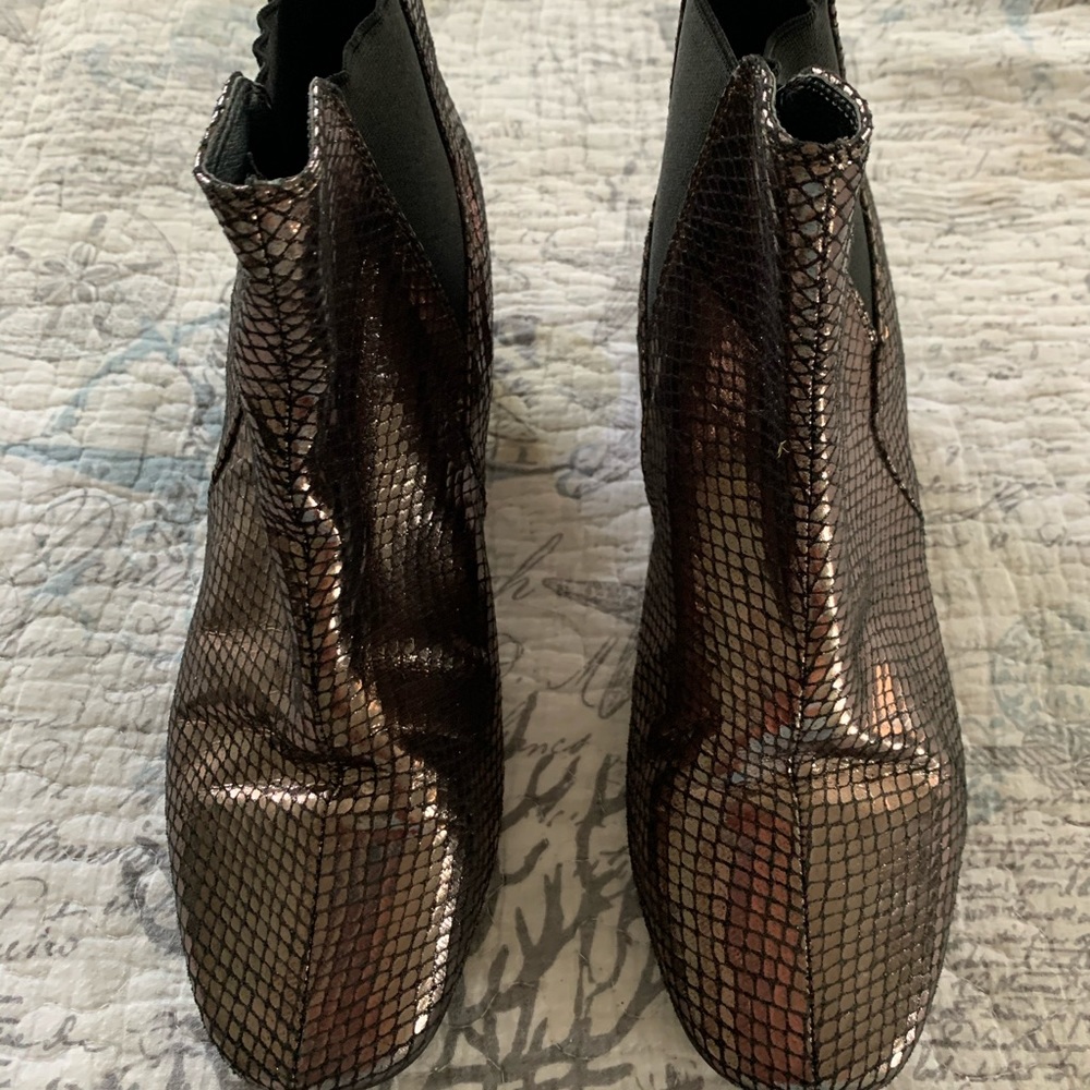 Gold boots